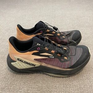 Salomon Genesis Shoes Womens Size 8.5 Orange Trail Running Cushioned 474444